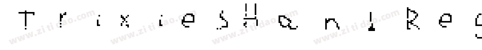 TrixiesHand Regular字体转换
